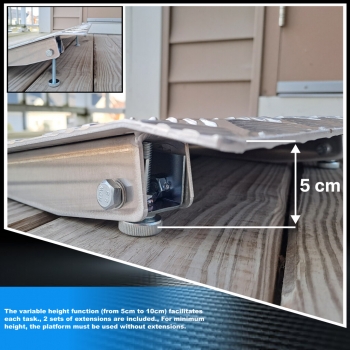 Worhan 1TR70 Rampa progowa aluminiowa 72x41 cm