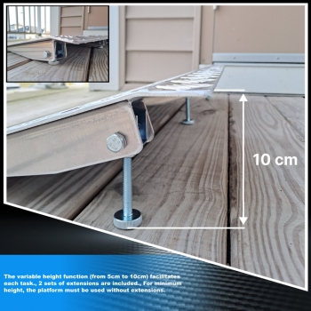 Worhan 1TR90 Rampa progowa aluminiowa 87x41 cm