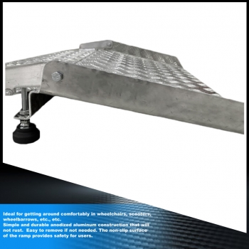 Worhan TR87 Rampa progowa aluminiowa 87x75 cm